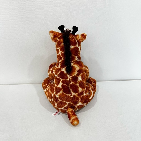 Aurora Giraffe Full Body Seating Position Brown Cream Size 14" Soft - Picture 5 of 8